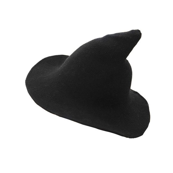 Modern Witch Hat Wool Knit Cap Halloween Costume - Picture 9 of 13